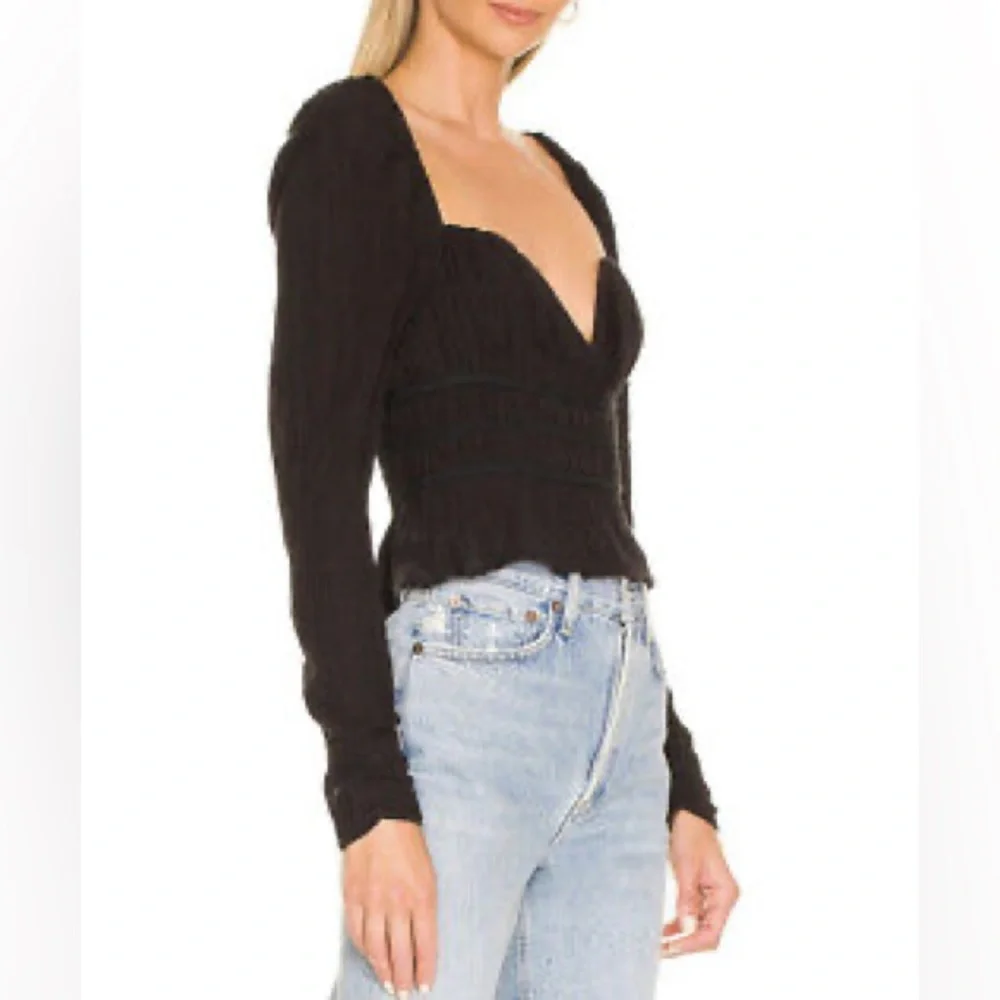 FREE PEOPLE Chloe Top in Black Size XS